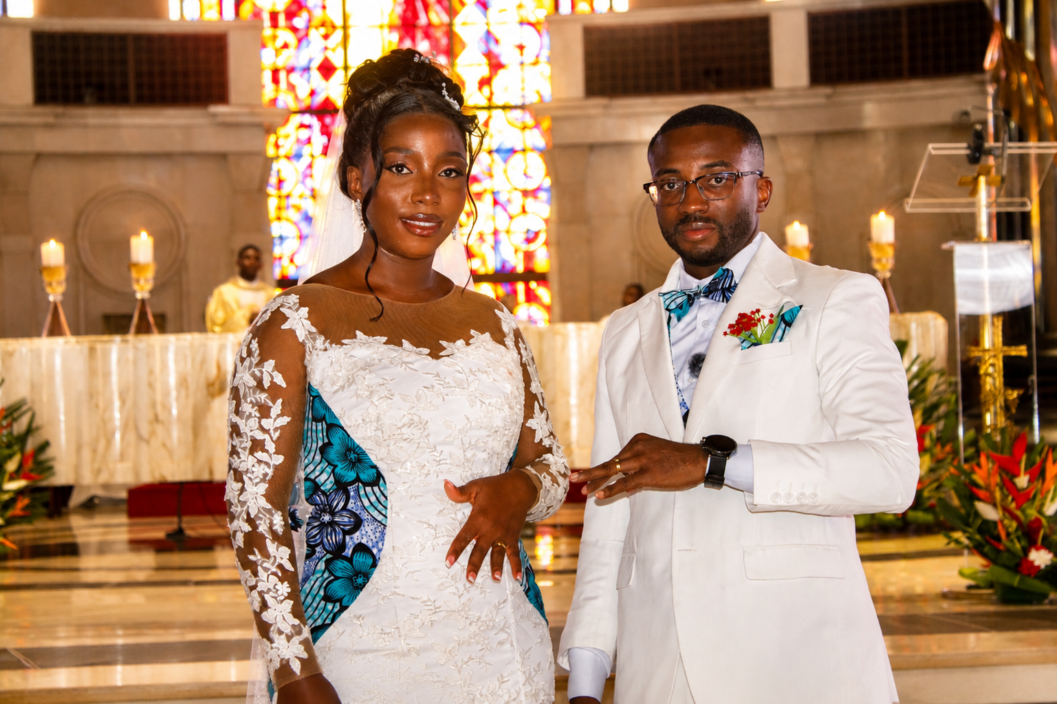 Tuo Solange et Soro Michel : unis par le sacrement du mariage à la Basilique